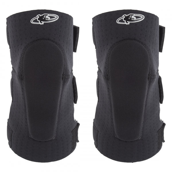 LIZARD ELBOW GUARDS SOFT ADULT LARGE BLACK