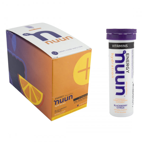 NUUN ELECTROLYTE VITAMINS BK-BRY CITUS w/CAFFEINE BXof8