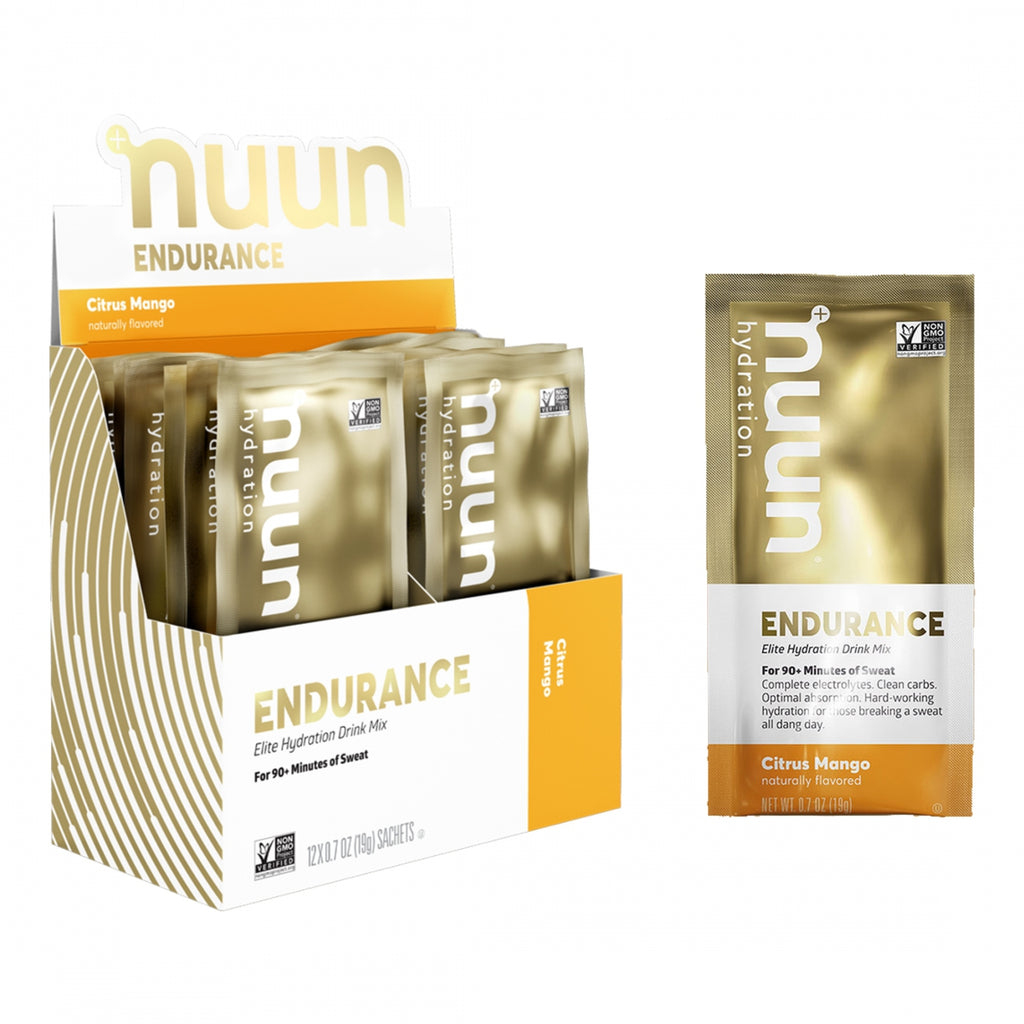 NUUN ELECTROLYTE ENDURANCE CITRUS MANGO BXof12