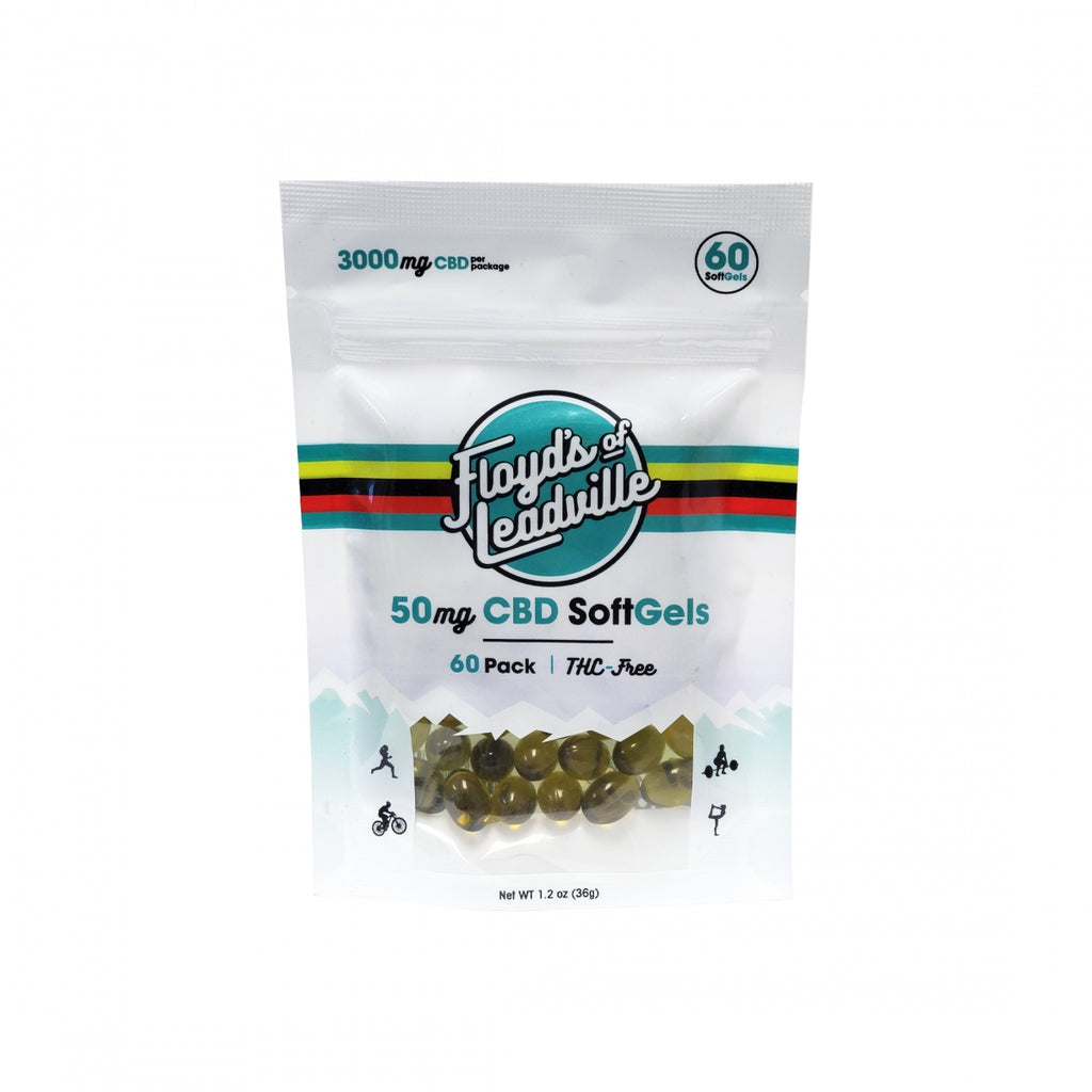 FLOYDS OF LV GEL CAP CBD ISO (THC FREE) 50MG 60CT