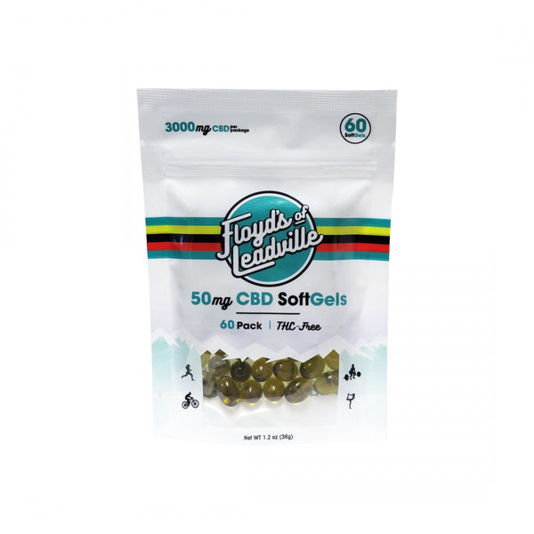 FLOYDS OF LV GEL CAP CBD ISO (THC FREE) 50MG 60CT