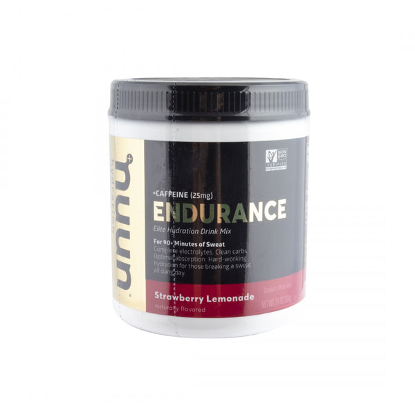 NUUN ELECTROLYTE ENDURANCE STRAWBERRY LEMONADE+CAFFEINE 11oz CANISTER