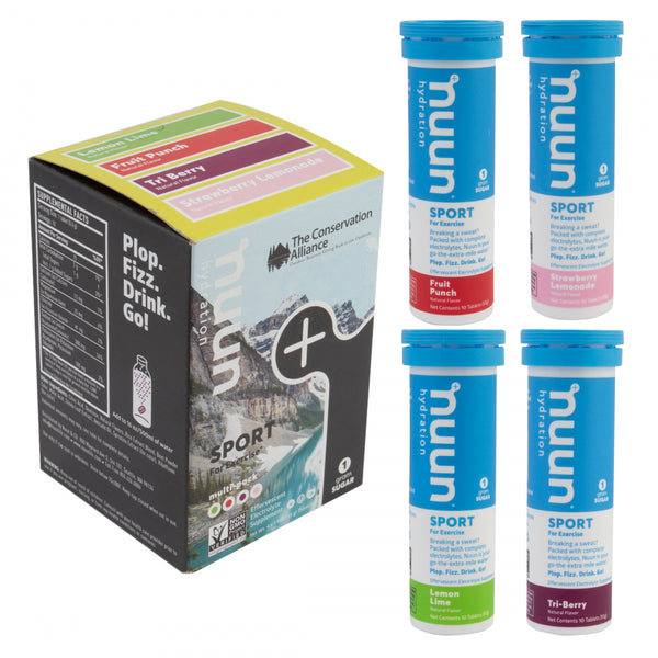 NUUN ELECTROLYTE ACTIVE MIXED 4PK SL/LL/FP/TB BXof4