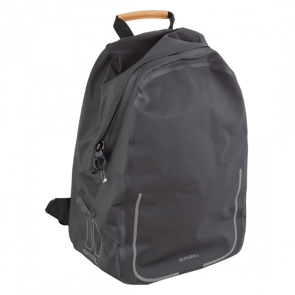 BASIL PANNIER URBAN DRY SINGLE BACKPACK HOOK-ON BLACK