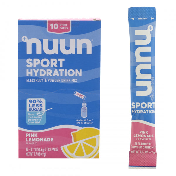 NUUN ELECTROLYTE SPORT PWDR PINK LEMONADE BXof10