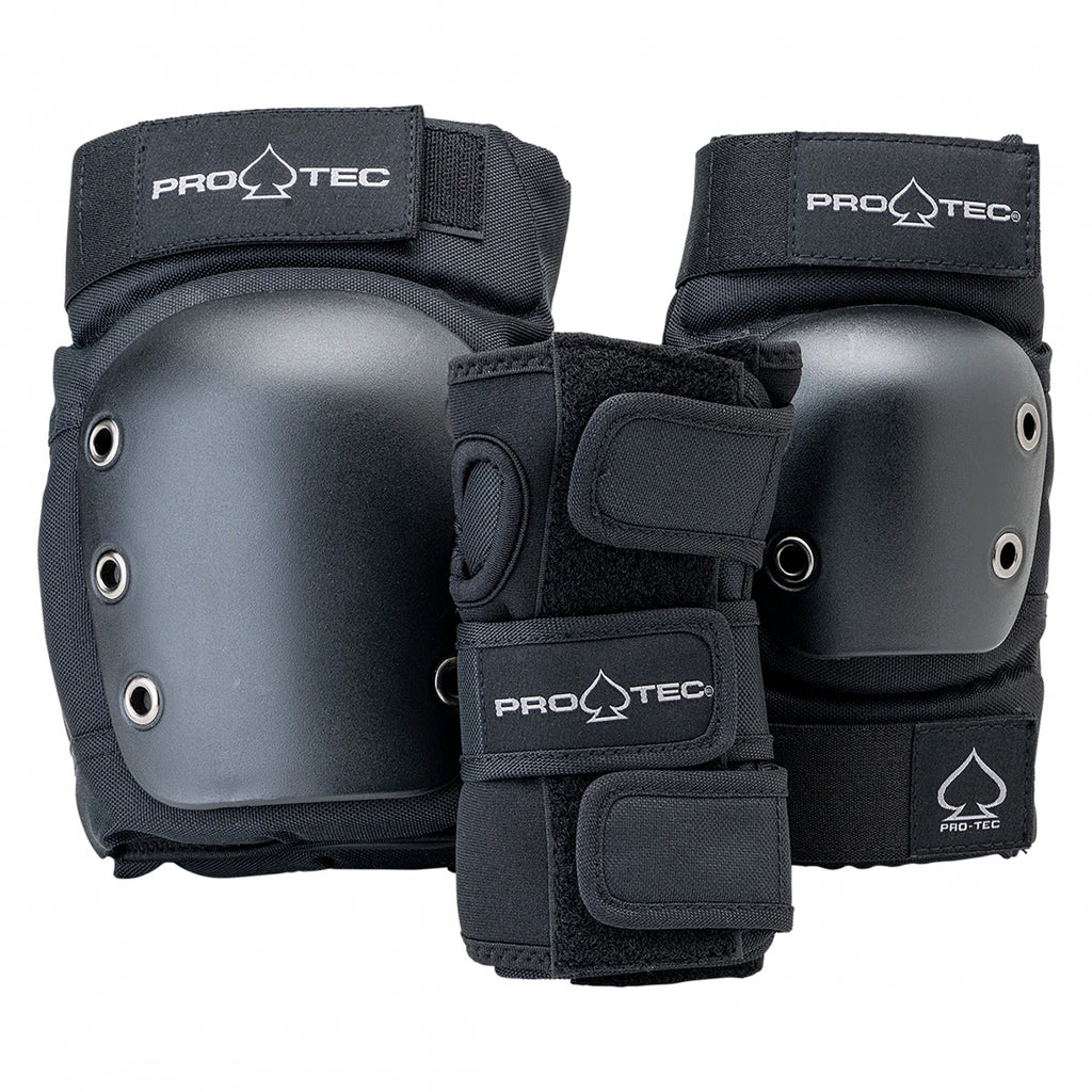 PROTEC STREET ELBO/KNE/WRST OPEN BACK XL BLACK