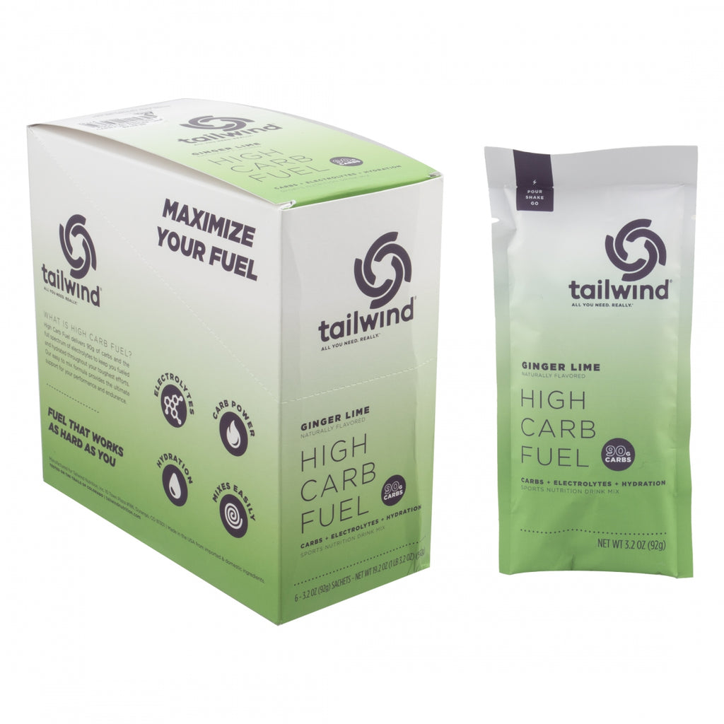 TAILWIND HIGH CARB FUEL GINGER LIME BXof6 SS