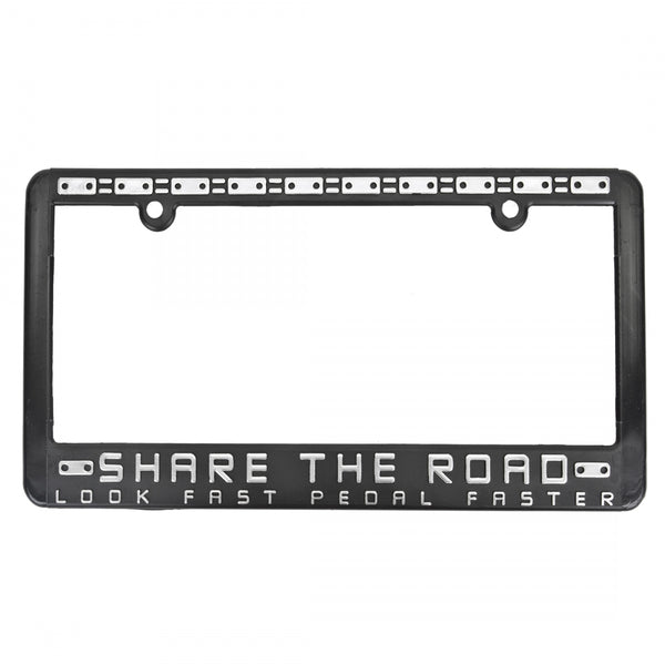 LICENSE PLATE FRAME SHARE-THE ROAD