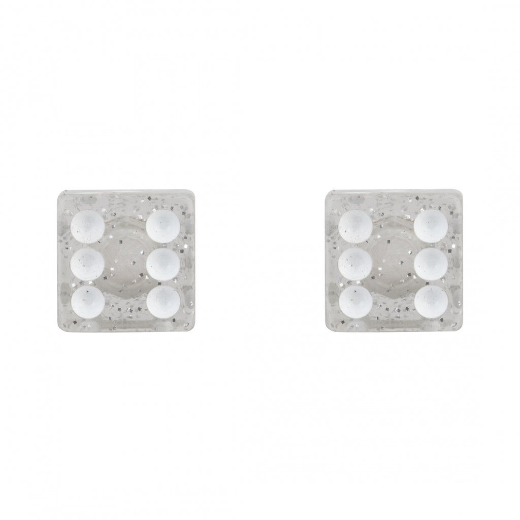 TRIKTOPZ DICE-GLITTER SIL 1pr/PK