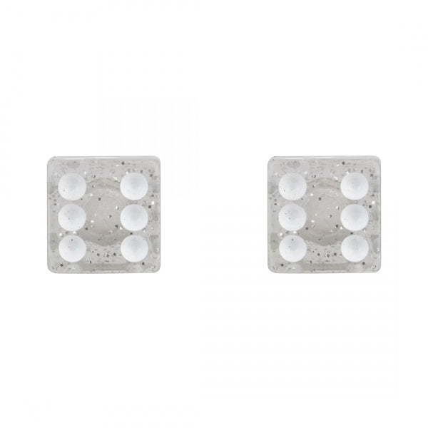 TRIKTOPZ DICE-GLITTER SIL 1pr/PK