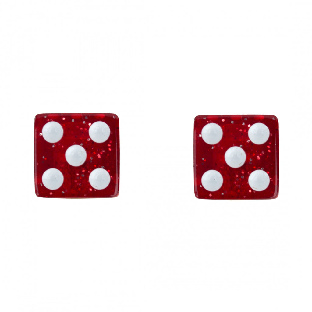 TRIKTOPZ DICE-GLITTER RED 1pr/PK