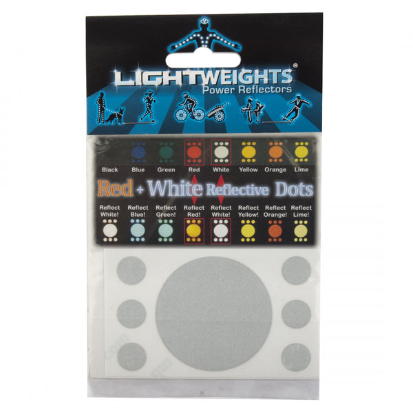 LIGHTWEIGHTS SAFETY DOTS 14pc RED/WHT